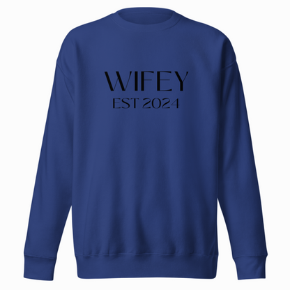 Wifey Est 2024 Sweatshirt - 5 Colors