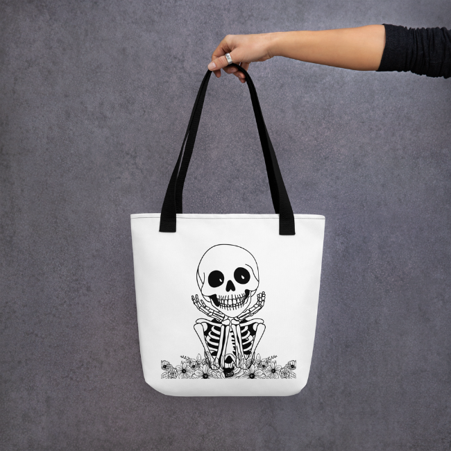 Petals and Bones Tote Bag