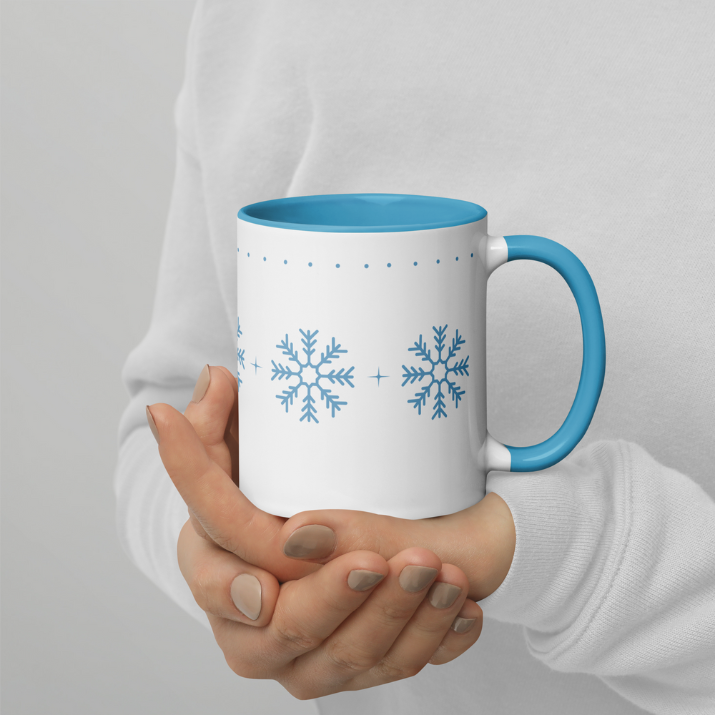 Blue Snowflakes Mug