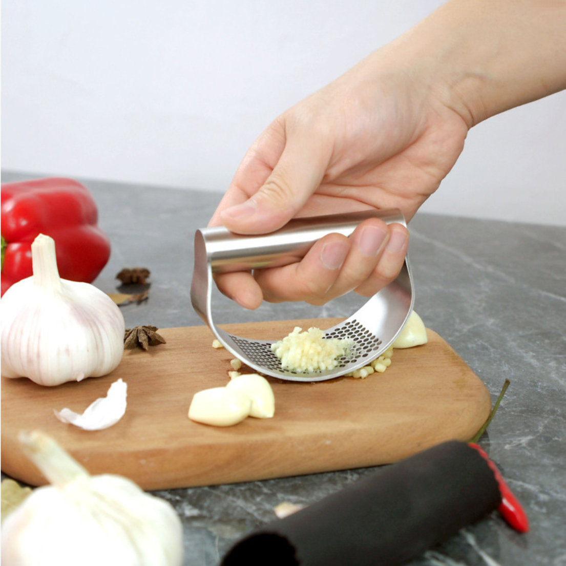 Garlic Press - Stainless Steel