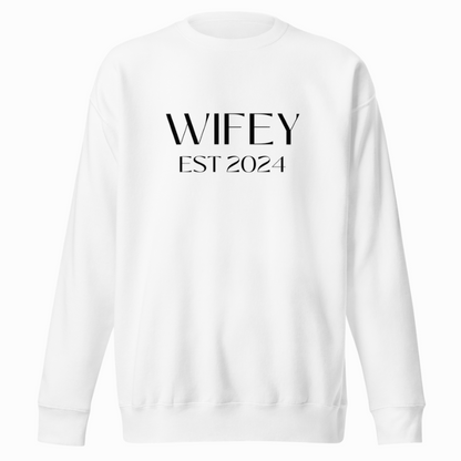 Wifey Est 2024 Sweatshirt - 5 Colors