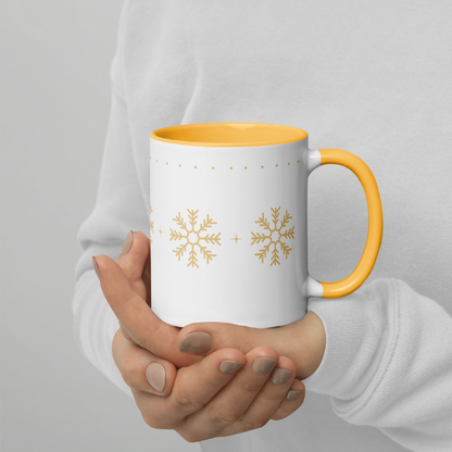 Gold Snowflakes Mug