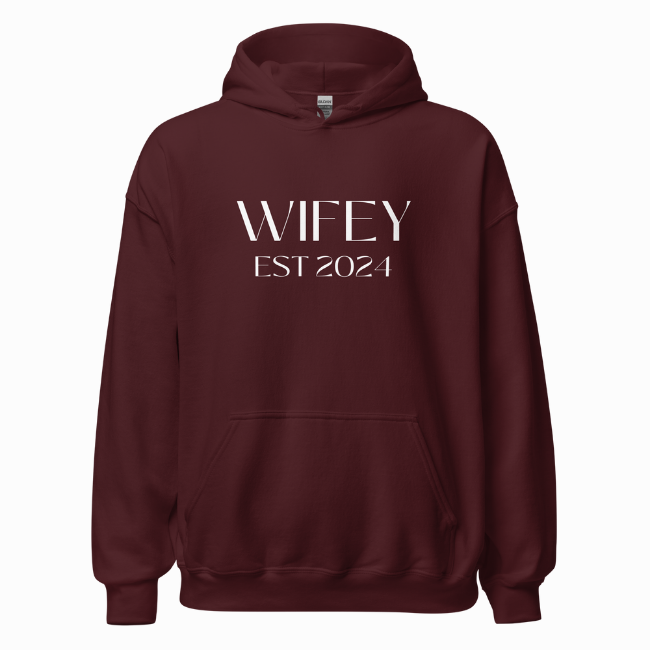 Wifey EST 2024 Hoodie - 8 Colors