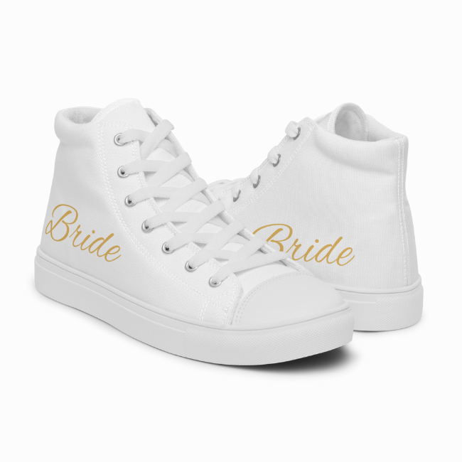 Bride High Top Canvas Shoes