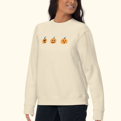 Punny Pumpkins Unisex Sweatshirt