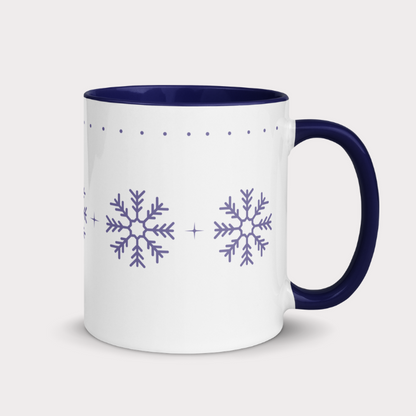 Purple Snowflakes Mug