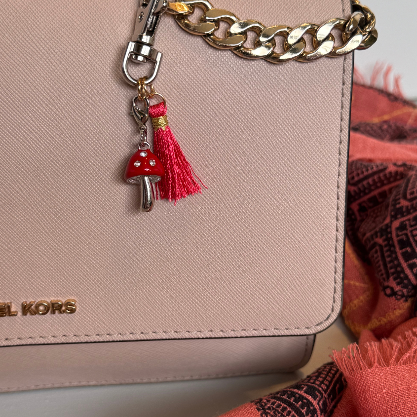 Mushroom Purse Charm & Keychain