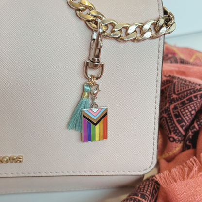 Pride Flag Purse Charm
