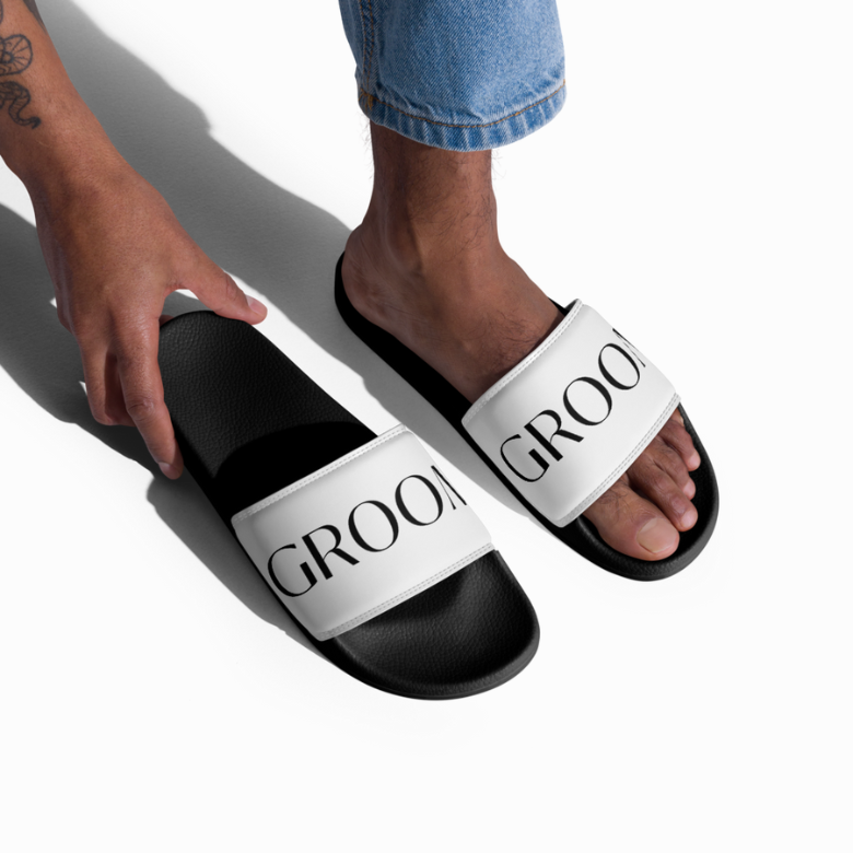 Groom Slip-On Slides