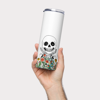 Flowers and Bones Tumbler