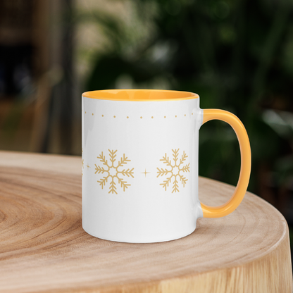 Gold Snowflakes Mug