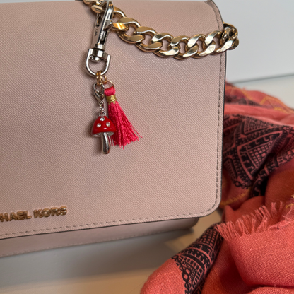 Mushroom Purse Charm & Keychain