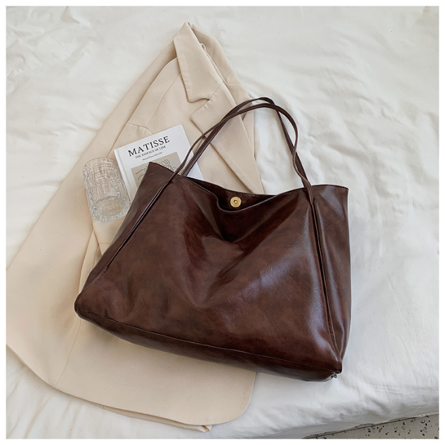 Large Soft Leather Shoulder Bag