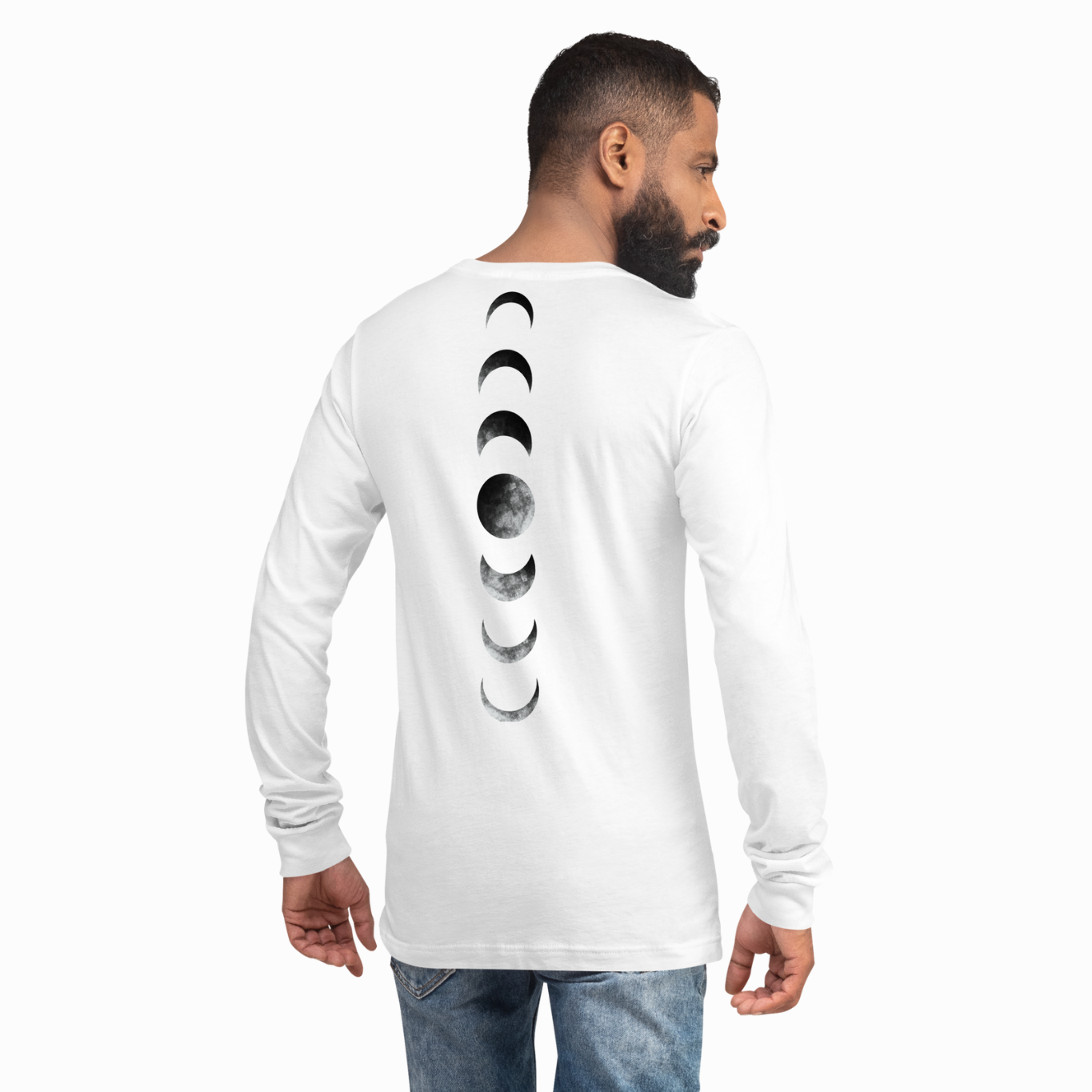 Moon Phases Long Sleeve Tee - Unisex