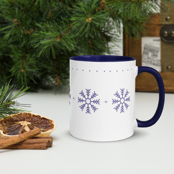 Purple Snowflakes Mug