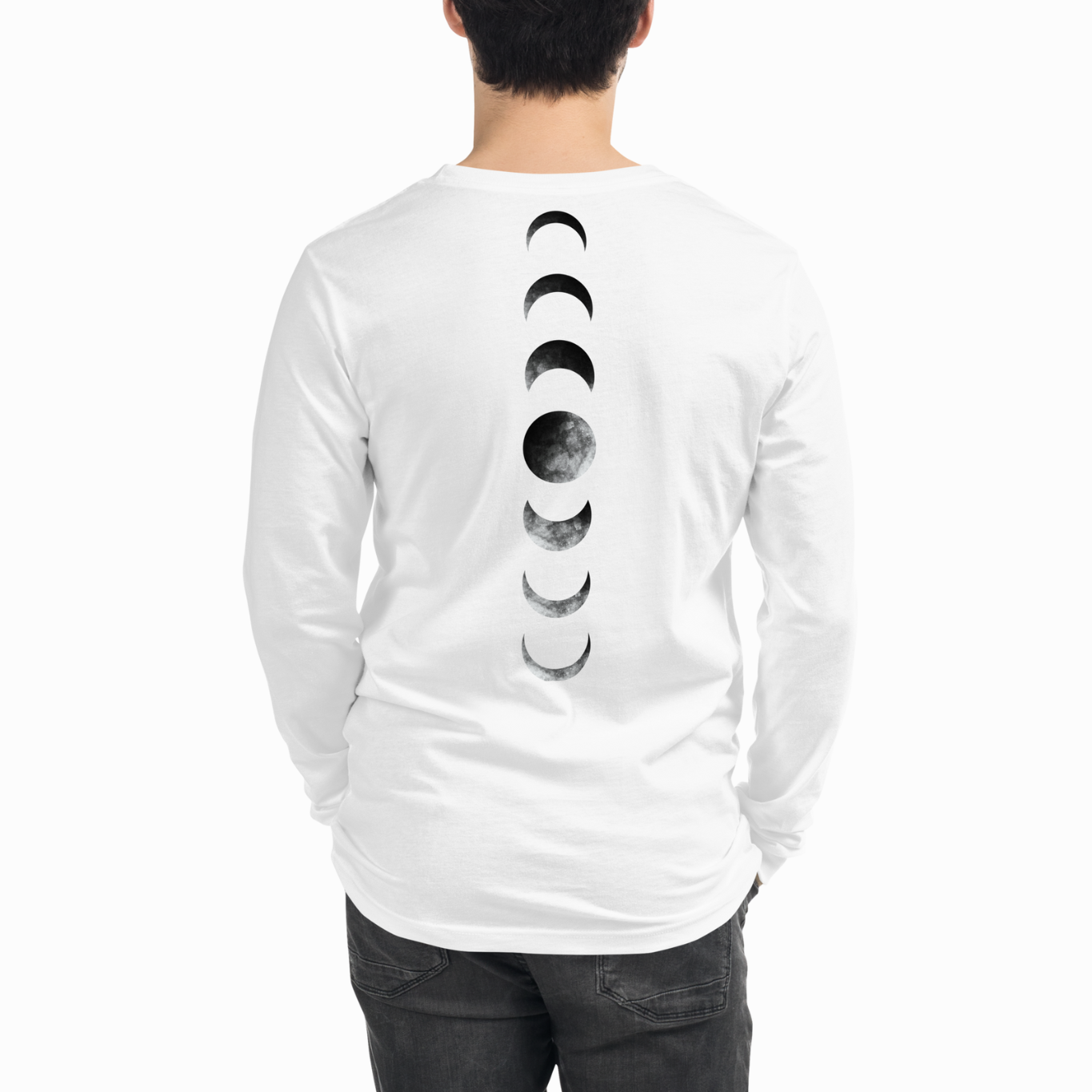 Moon Phases Long Sleeve Tee - Unisex