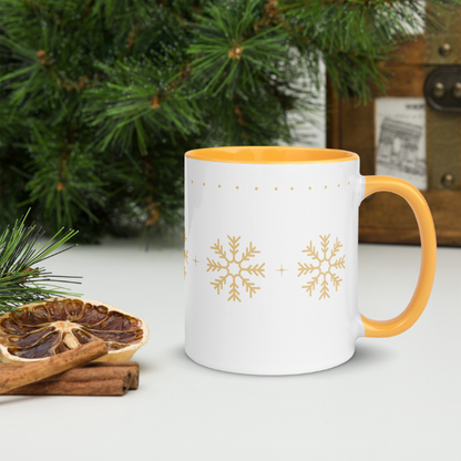 Gold Snowflakes Mug