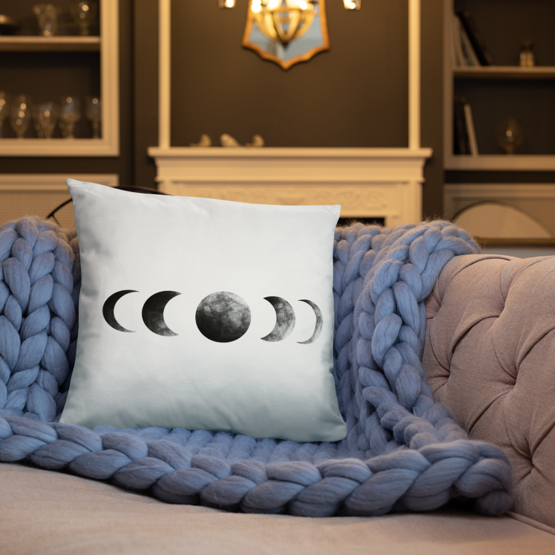 Moon Phases Throw Pillow