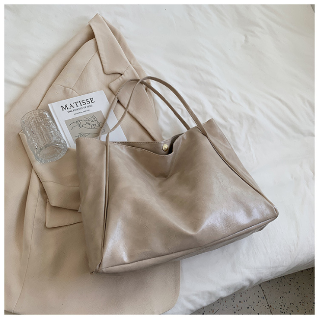 Large Soft Leather Shoulder Bag