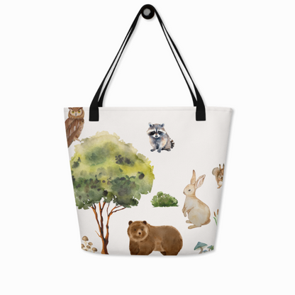 Woodland Forest Animals Baby Tote Bag