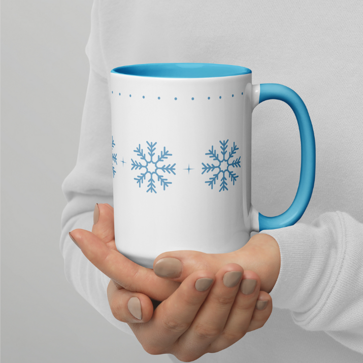 Blue Snowflakes Mug