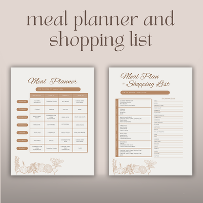 Family Cookbook Template: Print or E-book