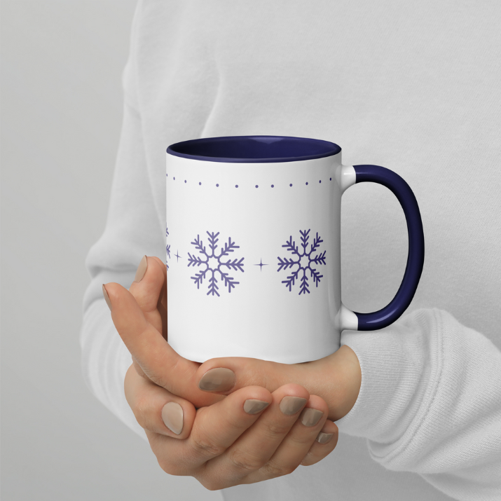 Purple Snowflakes Mug