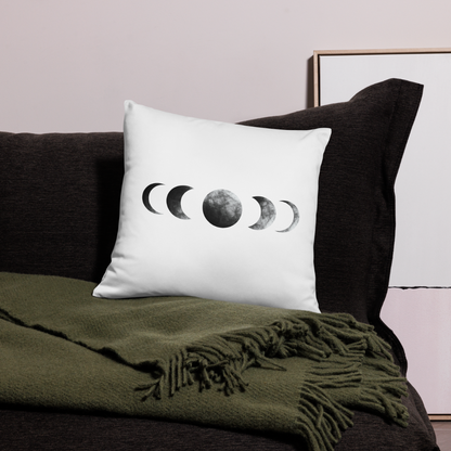 Moon Phases Throw Pillow