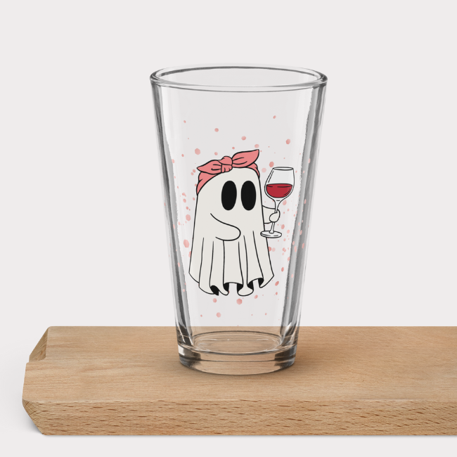 Wine Boo Pint Glass