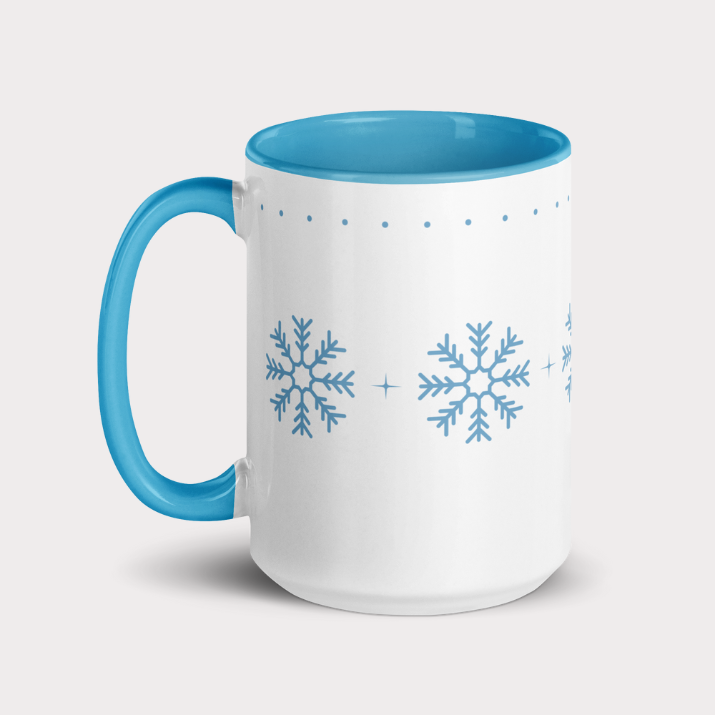 Blue Snowflakes Mug