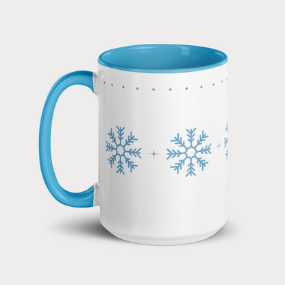 Blue Snowflakes Mug