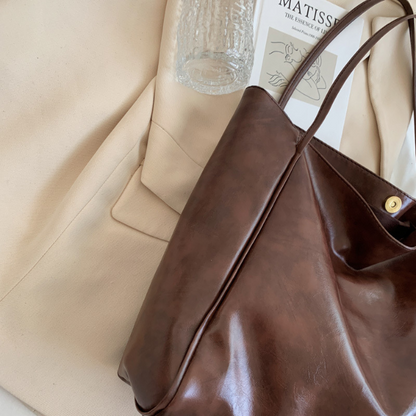 Large Soft Leather Shoulder Bag